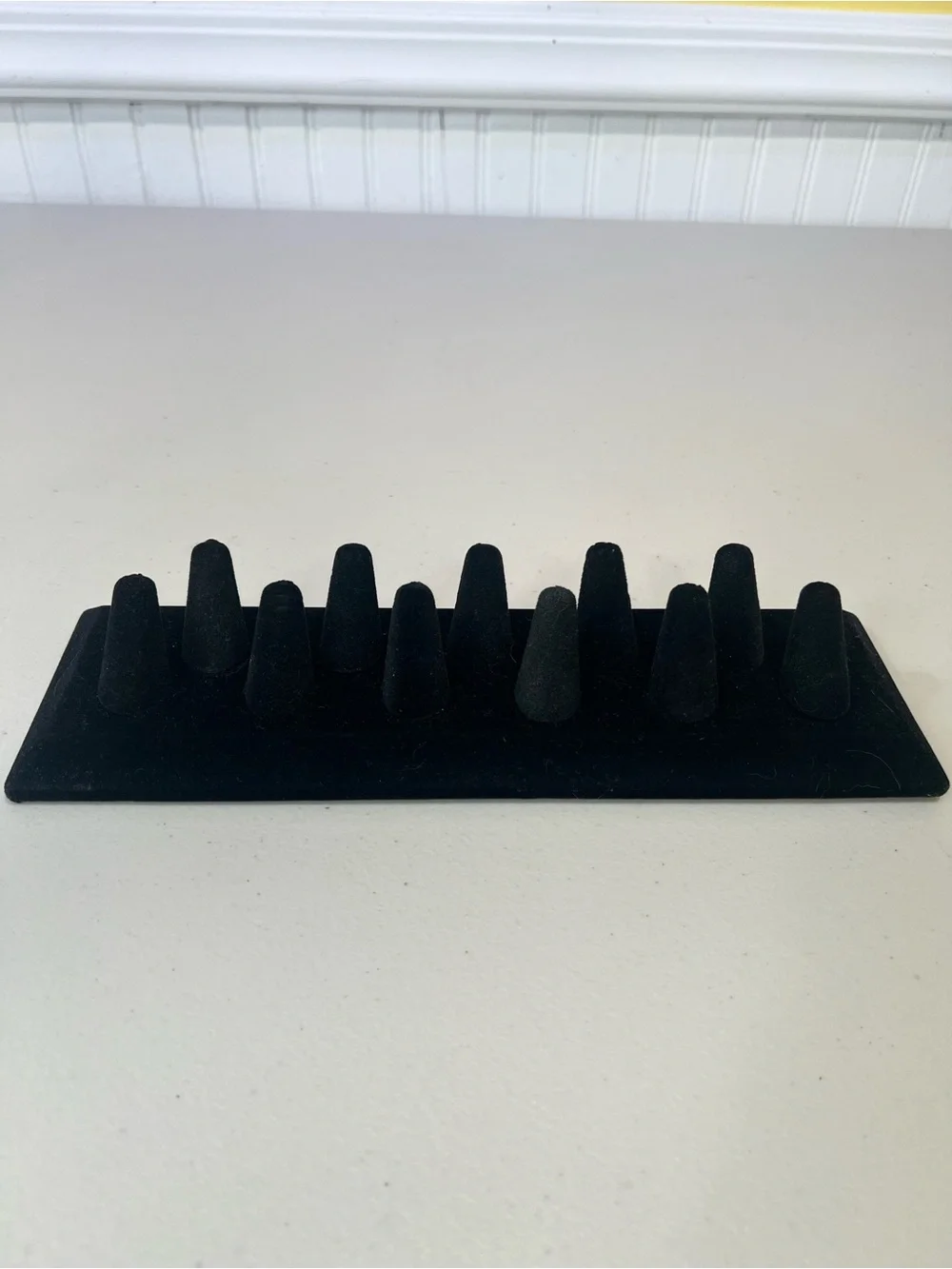 Velvet Ring Display Tray - Black
